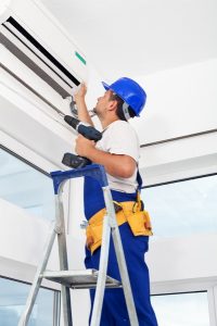 ductless-system-with-technician