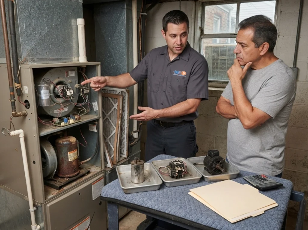 Staten Island homeowner reviewing accumulated HVAC repair spending