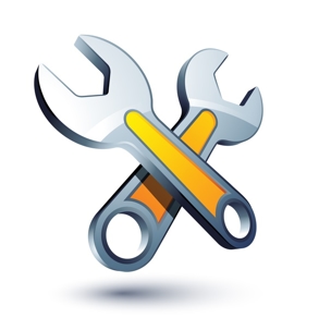 crossed wrenches